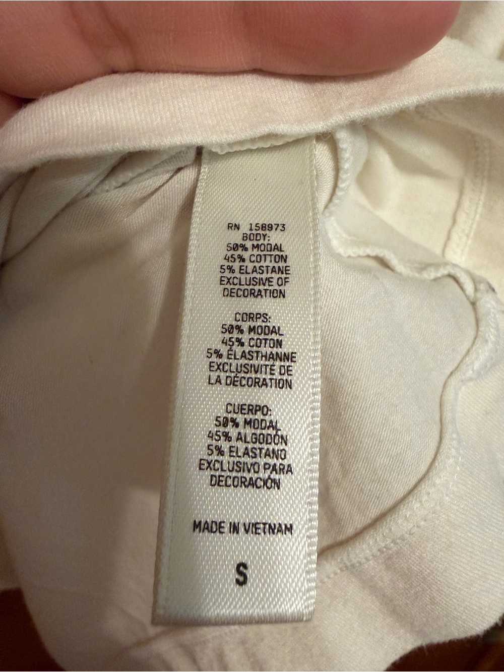 SKIMS Women’s Soft Lounge Long Sleeve T-Shirt White Size Small S Modal Ble - Picture 3 of 4